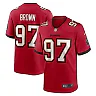 Zennovawear Earnest Brown IV 97 Tampa Bay Buccaneers Game Men Jersey - Red