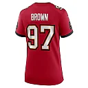 Zennovawear Earnest Brown IV 97 Tampa Bay Buccaneers Women's Game Jersey - Red