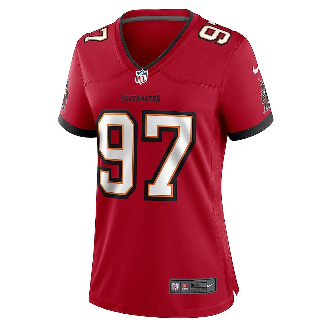 Zennovawear Earnest Brown IV 97 Tampa Bay Buccaneers Women's Game Jersey - Red