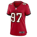 Zennovawear Earnest Brown IV 97 Tampa Bay Buccaneers Women's Game Jersey - Red