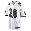 Zennovawear Ed Reed 20 Baltimore Ravens Men Retired Game Jersey - White