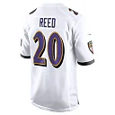 Zennovawear Ed Reed 20 Baltimore Ravens Men Retired Game Jersey - White