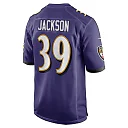 Zennovawear Eddie Jackson 39 Baltimore Ravens Team Game Men Jersey - Purple