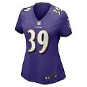 Zennovawear Eddie Jackson 39 Baltimore Ravens Women's Game Jersey - Purple