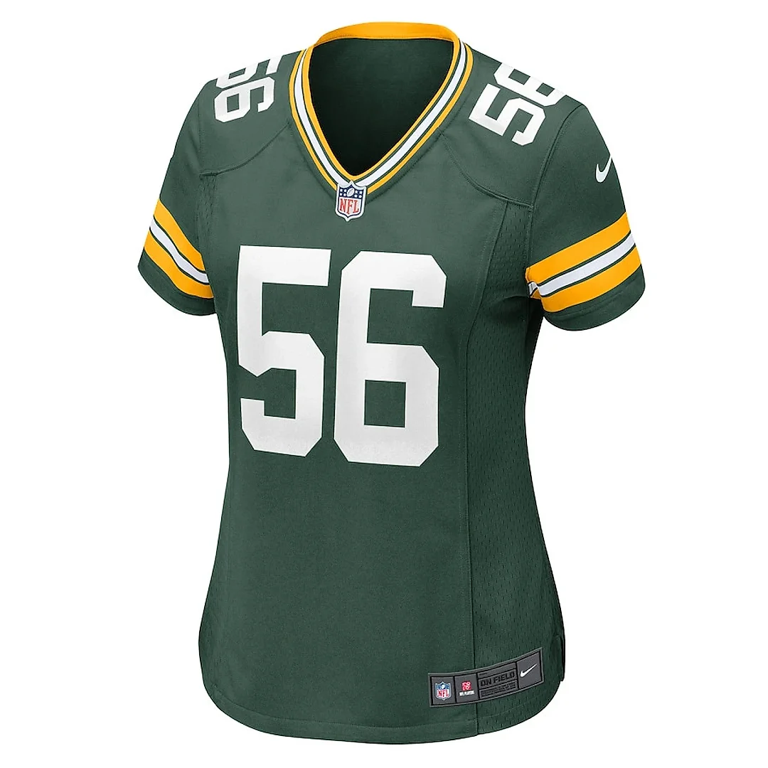 Zennovawear Edgerrin Cooper 56 Green Bay Packers Women's Game Jersey - Green