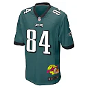Zennovawear E.J. Jenkins 84 Philadelphia Eagles Super Bowl LIX New Orleans Patch Game Men Jersey - Midnight Green