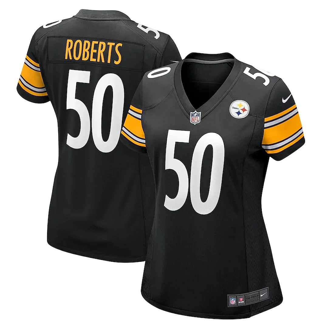 Zennovawear Elandon Roberts 50 Pittsburgh Steelers Women Game Jersey - Black