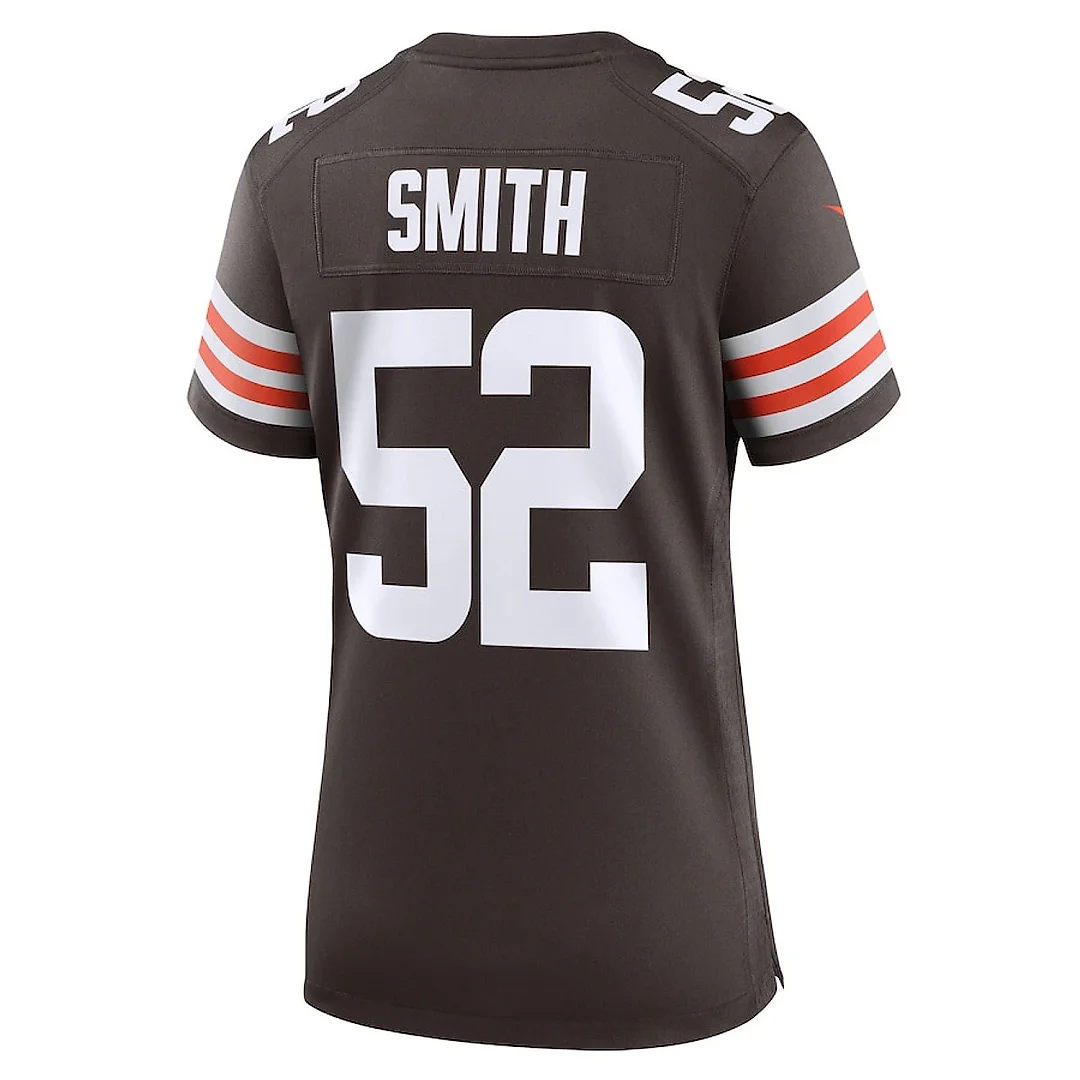 Zennovawear Elerson Smith 52 Cleveland Browns Women's Team Game Jersey - Brown