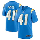Zennovawear Eli Apple 41 Los Angeles Chargers Team Game Men Jersey - Powder Blue