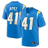 Zennovawear Eli Apple 41 Los Angeles Chargers Team Game Men Jersey - Powder Blue