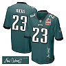 Zennovawear Eli Ricks 23 Philadelphia Eagles Super Bowl LIX Champions Patch 'New Orleans - Where Passion Ignites' EMBROIDERED Game Men Jersey...