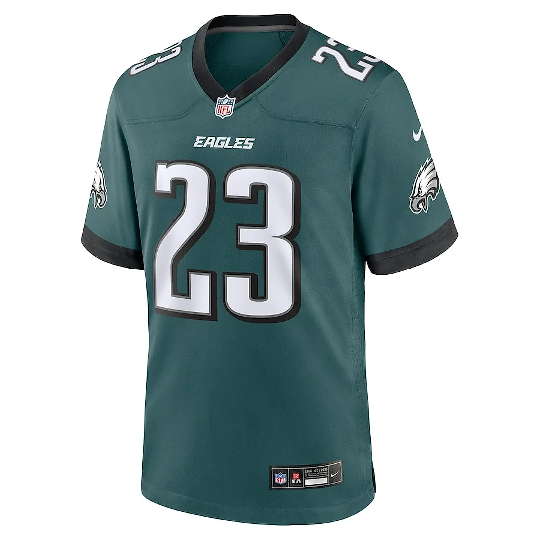 Zennovawear Eli Ricks 23 Philadelphia Eagles Team Game Men Jersey - Midnight Green