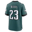 Zennovawear Eli Ricks 23 Philadelphia Eagles Team Game Men Jersey - Midnight Green