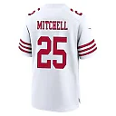 Zennovawear Elijah Mitchell 25 San Francisco 49ers NFC Champions Patch Game Men Jersey - White