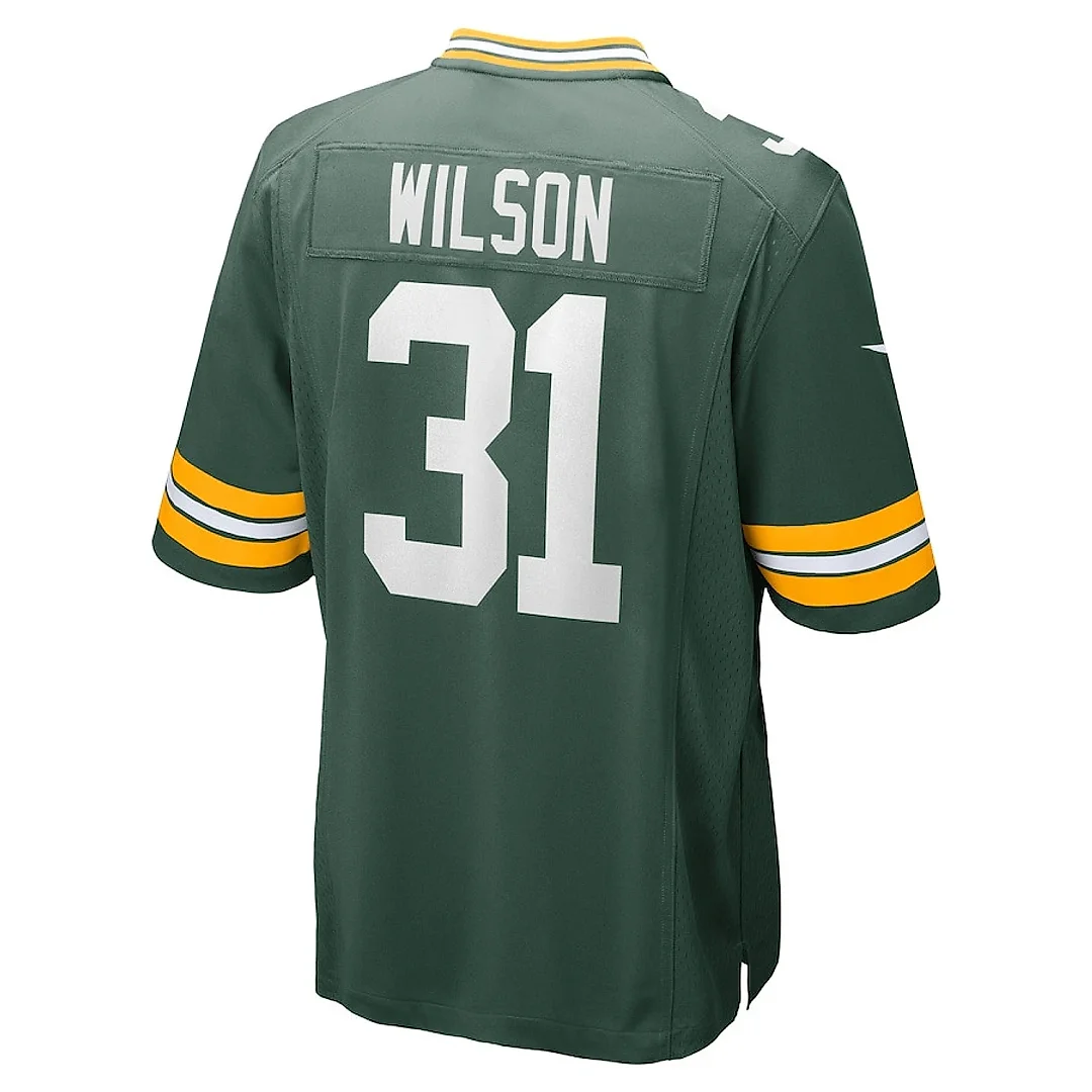 Zennovawear Emanuel Wilson 31 Green Bay Packers Game Men Jersey - Green