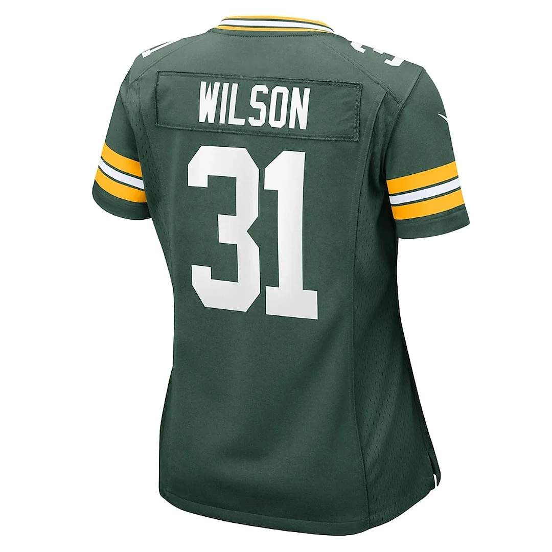 Zennovawear Emanuel Wilson 31 Green Bay Packers Women's Game Jersey - Green