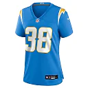 Zennovawear Emany Johnson 38 Los Angeles Chargers Women's Team Game Jersey - Powder Blue