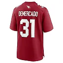 Zennovawear Emari Demercado 31 Arizona Cardinals Team Game Men Jersey - Cardinal
