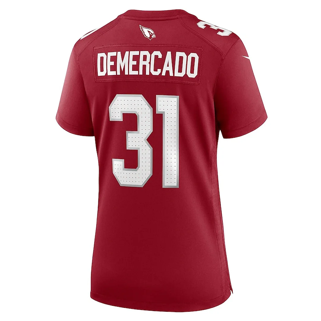 Zennovawear Emari Demercado 31 Arizona Cardinals Women's Game Jersey - Cardinal