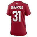 Zennovawear Emari Demercado 31 Arizona Cardinals Women's Game Jersey - Cardinal