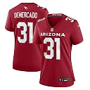 Zennovawear Emari Demercado 31 Arizona Cardinals Women's Game Jersey - Cardinal