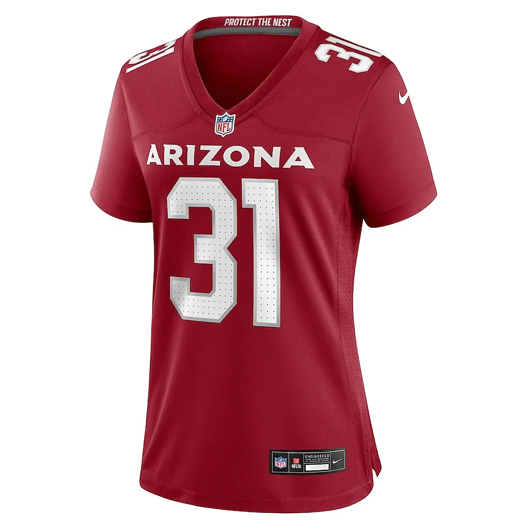 Zennovawear Emari Demercado 31 Arizona Cardinals Women's Game Jersey - Cardinal