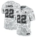 Zennovawear Emmitt Smith 22 Dallas Cowboys 2024 Salute to Service Retired Player Limited Men Jersey - Arctic Camo