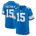 Zennovawear Ennis Rakestraw Jr. 15 Detroit Lions Team Game Men Jersey - Blue