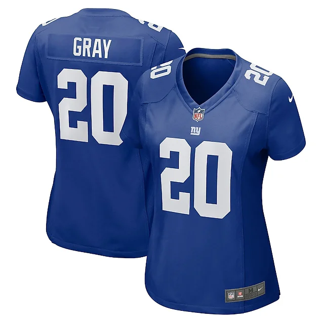 Zennovawear Eric Gray 20 New York Giants Women's Game Jersey - Royal