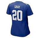 Zennovawear Eric Gray 20 New York Giants Women's Game Jersey - Royal