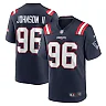 Zennovawear Eric Johnson II 96 New England Patriots Game Men Jersey - Navy