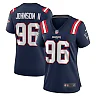 Zennovawear Eric Johnson II 96 New England Patriots Women's Game Jersey - Navy
