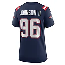 Zennovawear Eric Johnson II 96 New England Patriots Women's Game Jersey - Navy