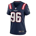 Zennovawear Eric Johnson II 96 New England Patriots Women's Game Jersey - Navy