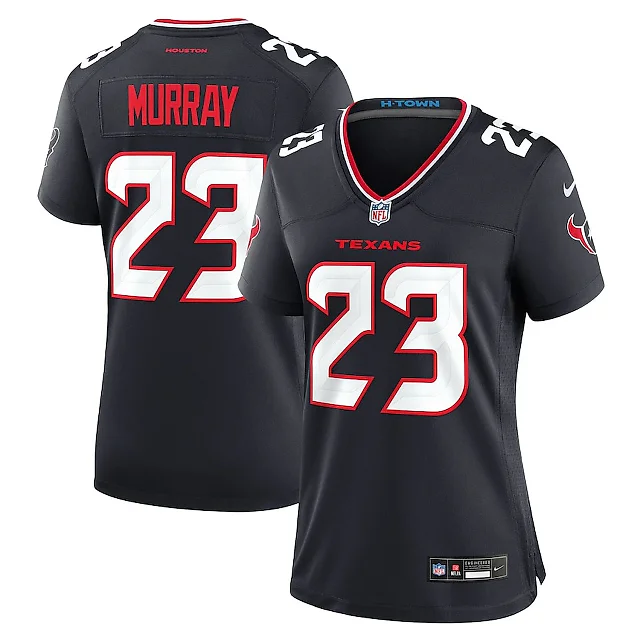 Zennovawear Eric Murray 23 Houston Texans Women's Team Game Jersey - Navy