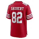 Zennovawear Eric Saubert 82 San Francisco 49ers Team Game Men Jersey - Scarlet