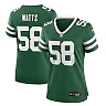 Zennovawear Eric Watts 58 New York Jets Women's Team Game Jersey - Legacy Green