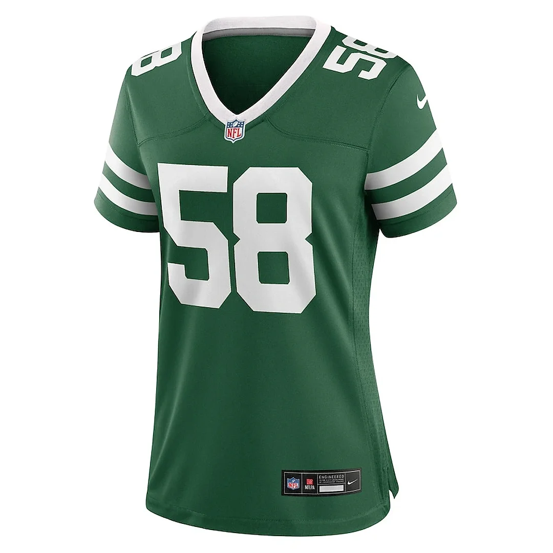 Zennovawear Eric Watts 58 New York Jets Women's Team Game Jersey - Legacy Green
