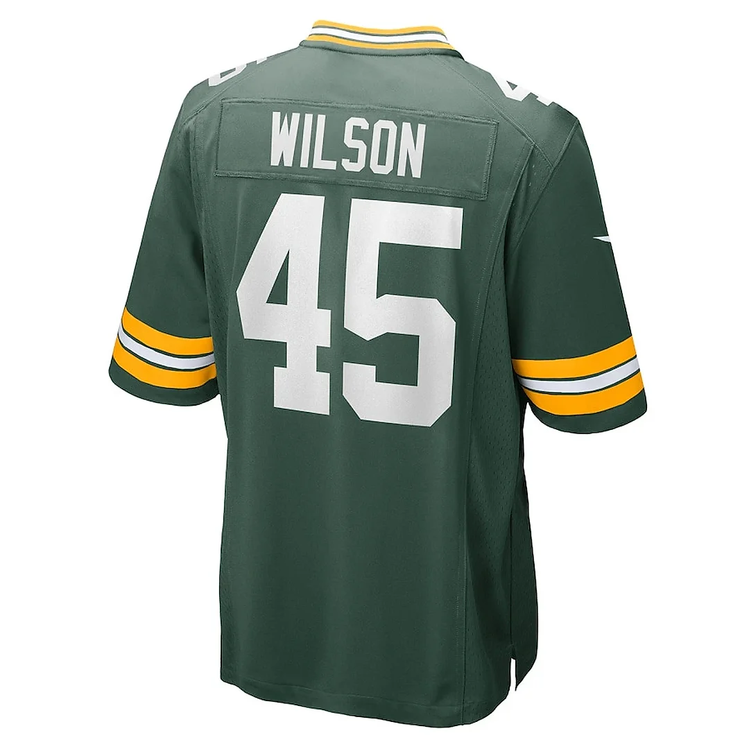 Zennovawear Eric Wilson 45 Green Bay Packers Men Home Game Jersey - Green