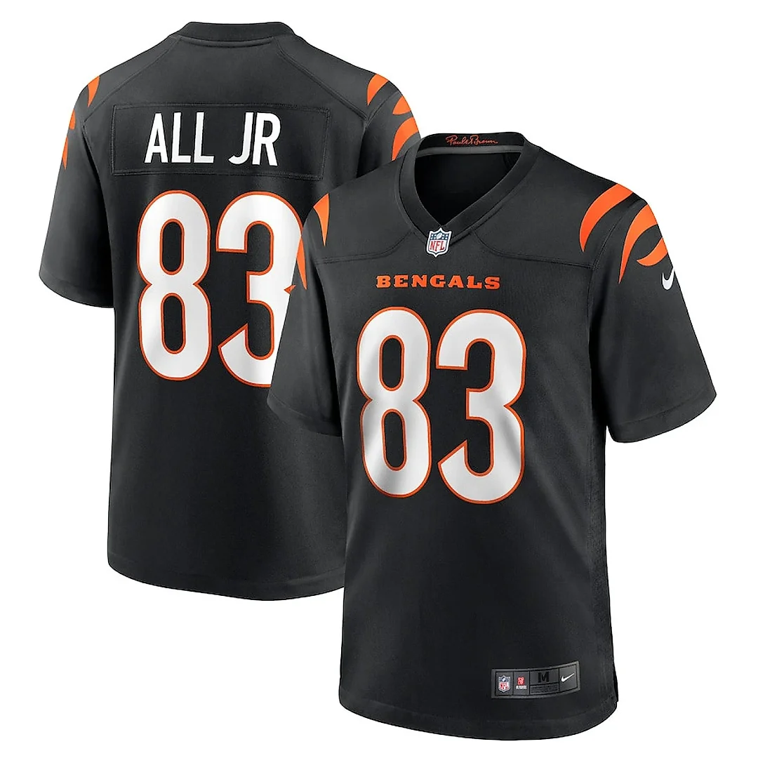 Zennovawear Erick All Jr. 83 Cincinnati Bengals Team Game Men Jersey - Black