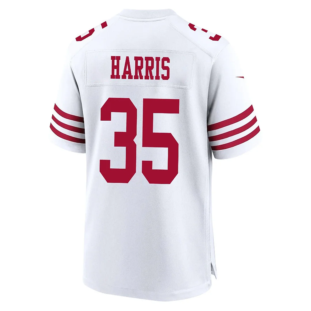 Zennovawear Erik Harris 35 San Francisco 49ers NFC Champions Patch Game Men Jersey - White