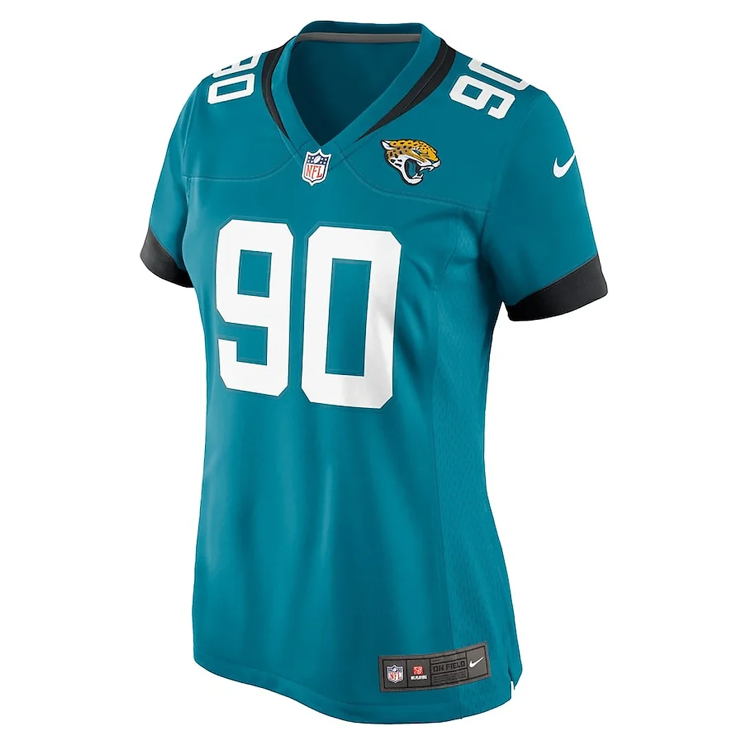 Zennovawear Esezi Otomewo 90 Jacksonville Jaguars Women's Game Jersey - Teal