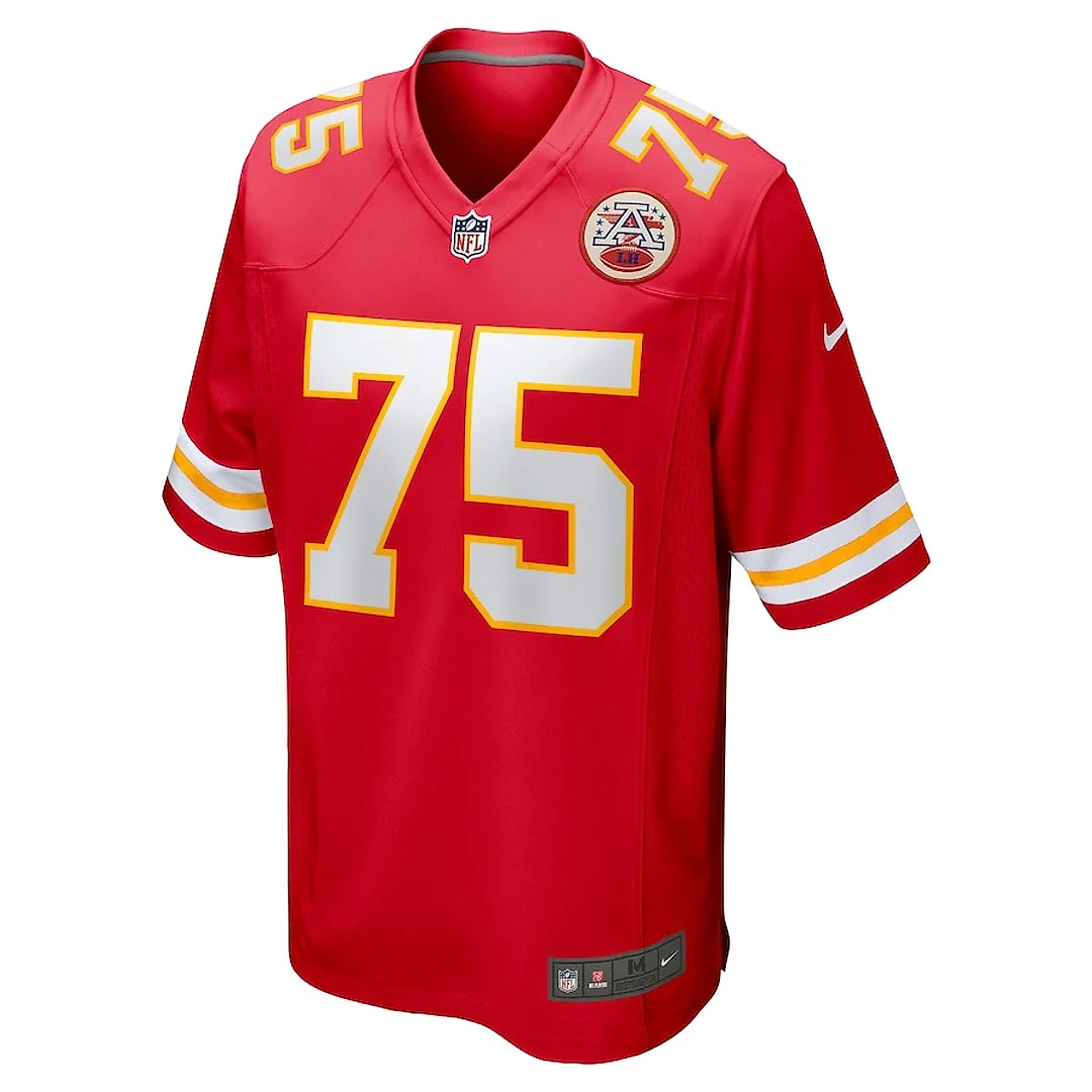 Zennovawear Ethan Driskell 75 Kansas City Chiefs Game Men Jersey - Red
