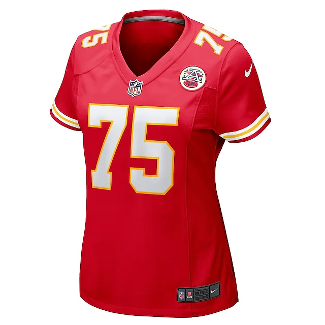Zennovawear Ethan Driskell 75 Kansas City Chiefs Women's Game Jersey - Red