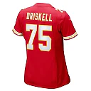 Zennovawear Ethan Driskell 75 Kansas City Chiefs Women's Game Jersey - Red