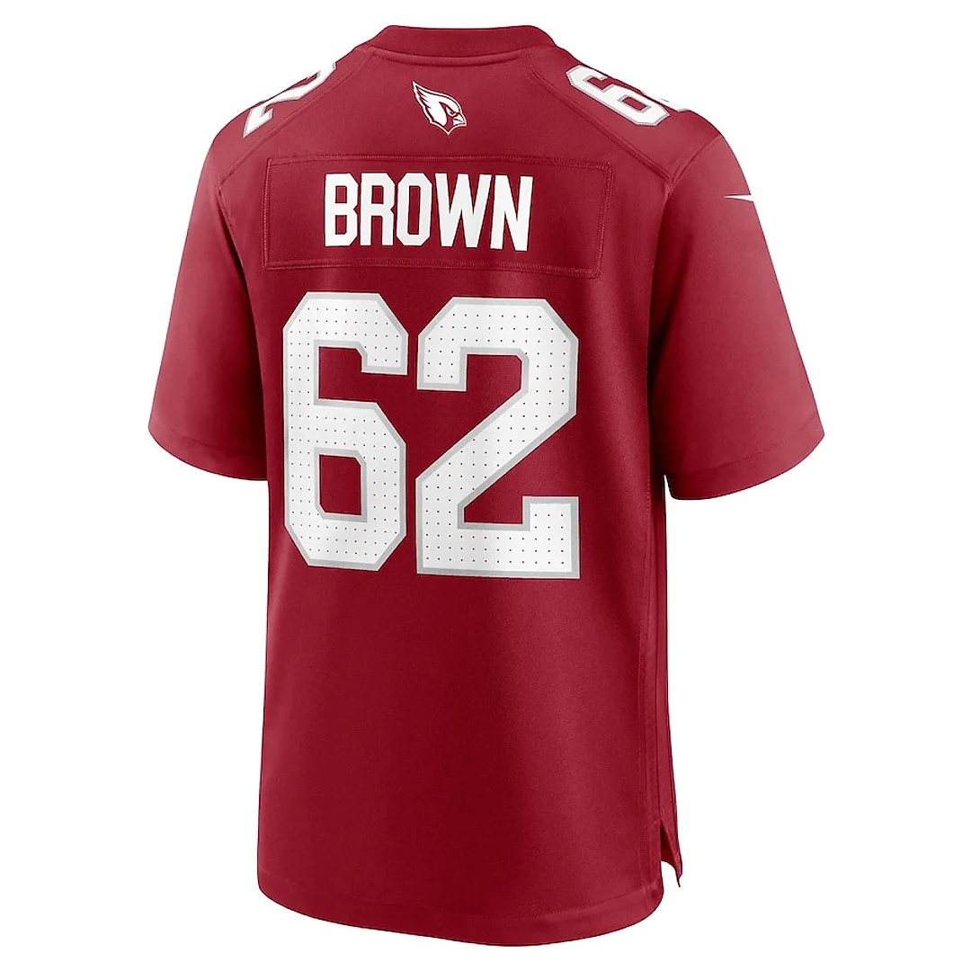 Zennovawear Evan Brown 46 Arizona Cardinals Team Game Men Jersey - Cardinal