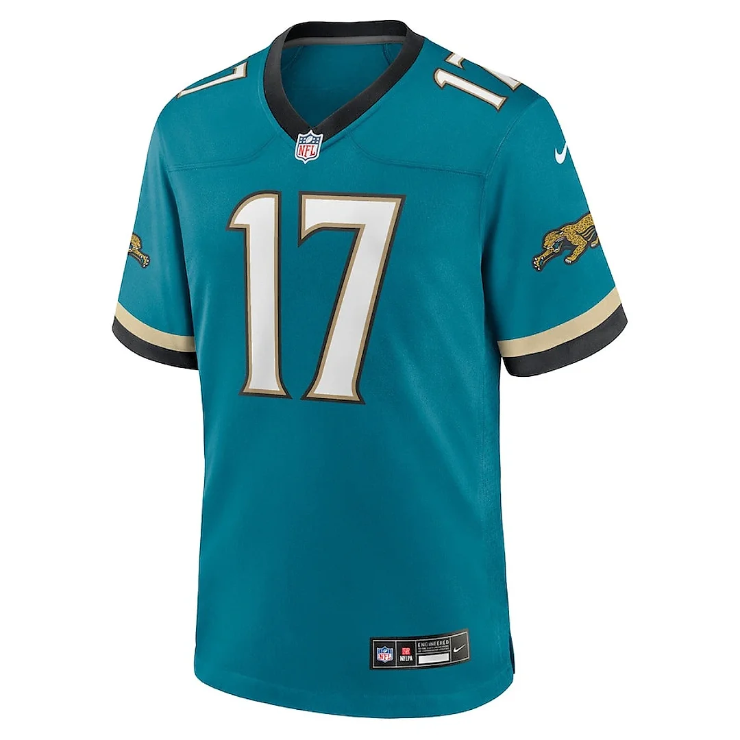 Zennovawear Evan Engram 17 Jacksonville Jaguars Prowler Throwback Player Game Men Jersey - Teal