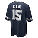 Zennovawear Ezekiel Elliott 15 Dallas Cowboys Team Game Men Jersey - Navy