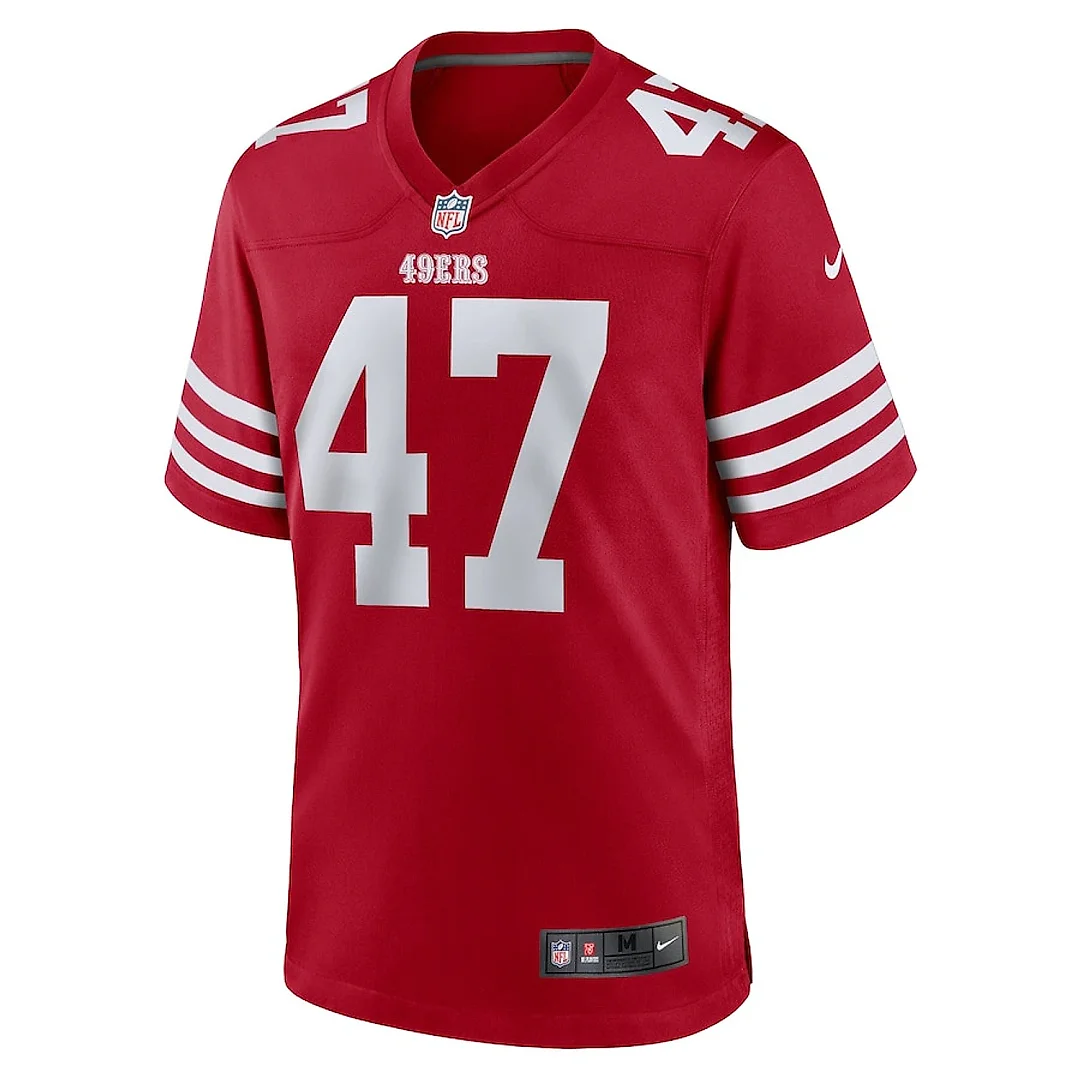 Zennovawear Ezekiel Turner 47 San Francisco 49ers Team Game Men Jersey - Scarlet
