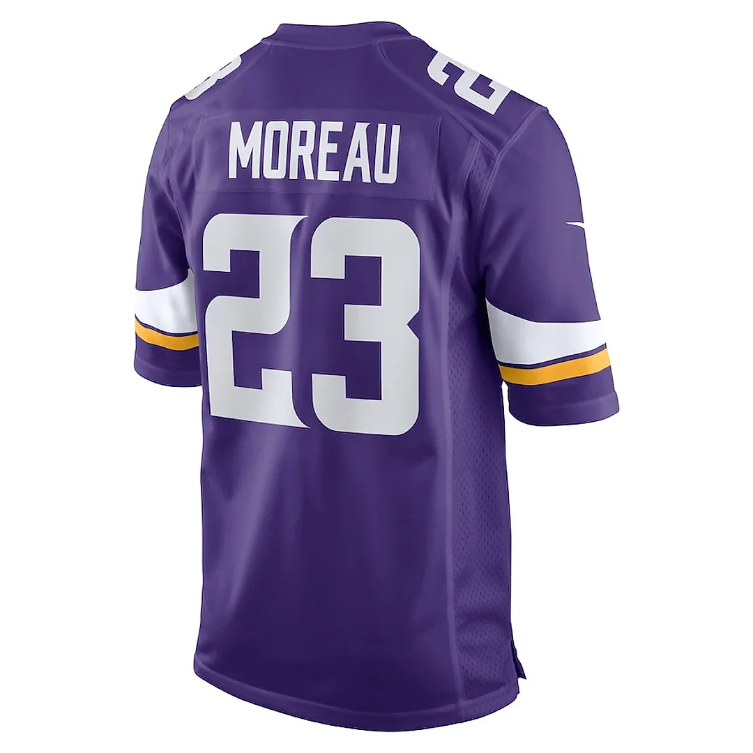 Zennovawear Fabian Moreau 23 Minnesota Vikings Game Men Jersey - Purple